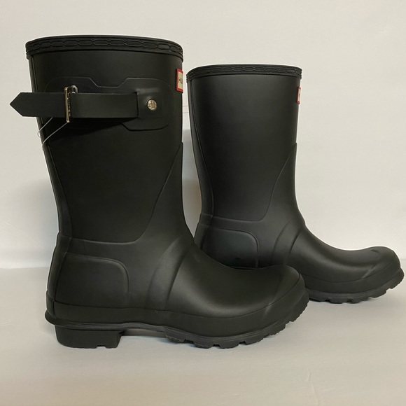 Hunter Shoes Womens Original Short Rain Boots Black Poshmark
